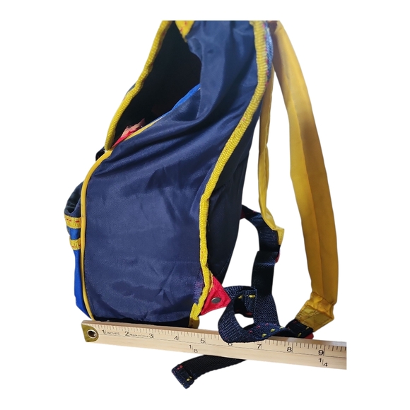 Vintage LEGO Primary Color Block Backpack Retro 90s Nylon School Bag Kids - Picture 8 of 11